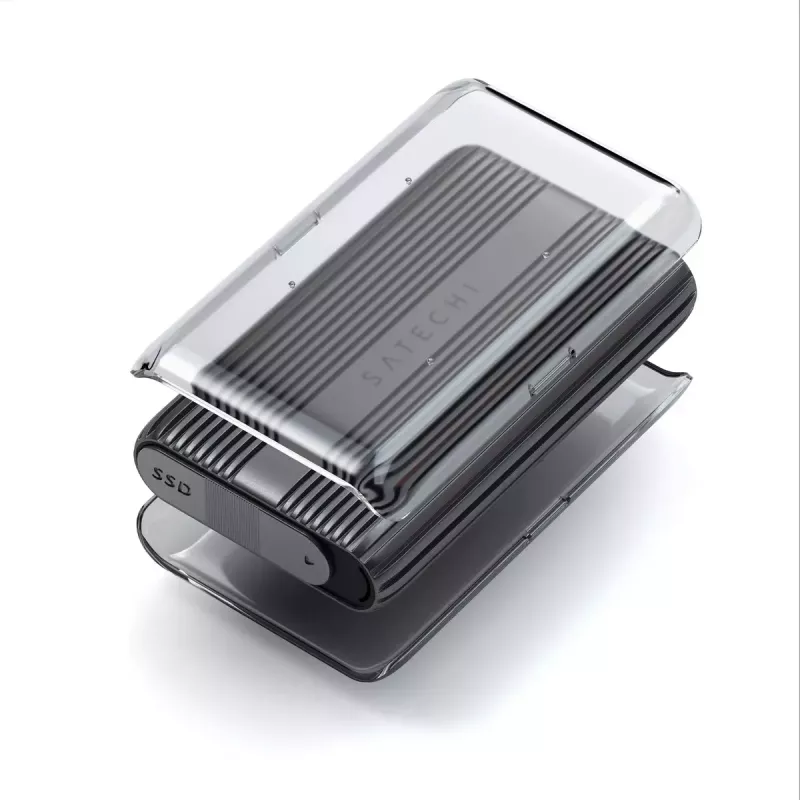SSD-kotelo Satechi USB4 NVMe SSD Pro 4 TB 40 Gbit/s harmaa läpinäkyvä