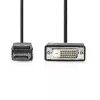 Videokaapeliadapteri Nedis CCGL37200BK20 2 m DisplayPort–DVI-D musta