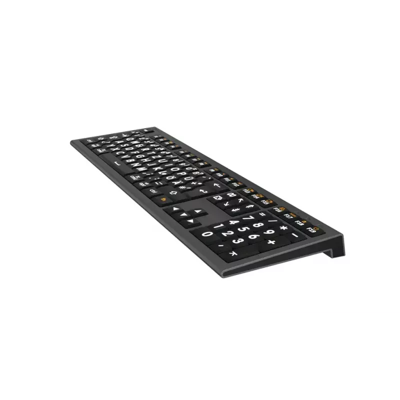 Logickeyboard LKB-LPWB-A2M-DE näppäimistö yleismalli USB QWERTZ saksa musta