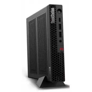 Lenovo ThinkStation P3 Tiny Intel® Core™ i9 i9-14900 64 GB DDR5-SDRAM 1 TB SSD Windows 11 Pro Mini PC -työasema musta