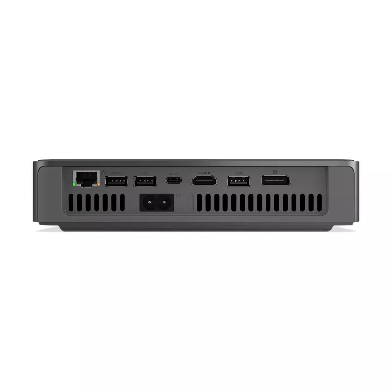 Lenovo IdeaCentre Mini 01Q8X10 Snapdragon X1-26-100 32 GB LPDDR5x-SDRAM 1 TB SSD Windows 11 Home Mini-PC harmaa