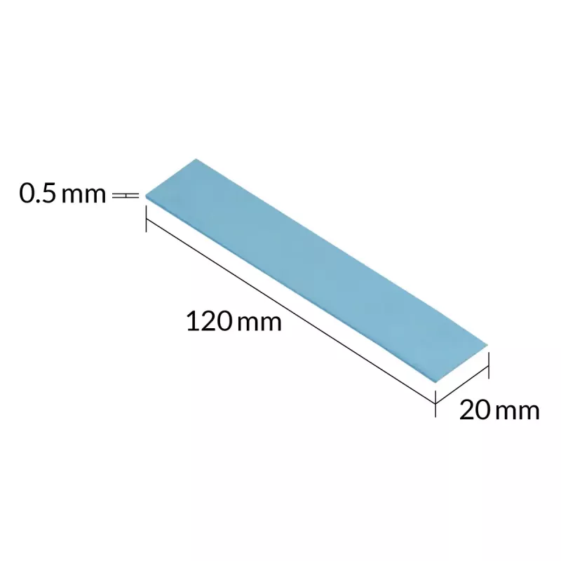 ARCTIC TP-3 Premium-Performance-lämpötyyny 120 x 20 mm, 0,5 mm