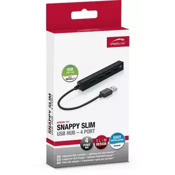 Keskitin SPEEDLINK SNAPPY ohut 480 Mbit/s musta