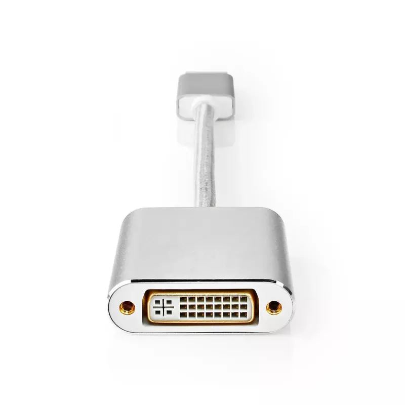 Nedis CCTB37250AL02 videoadapterikaapeli 0,2 m DisplayPort DVI-D hopea