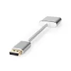 Nedis CCTB37250AL02 videoadapterikaapeli 0,2 m DisplayPort DVI-D hopea