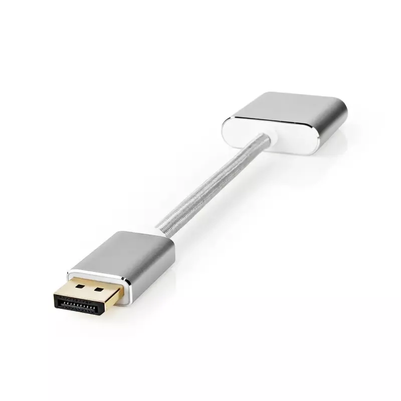 Nedis CCTB37250AL02 videoadapterikaapeli 0,2 m DisplayPort DVI-D hopea