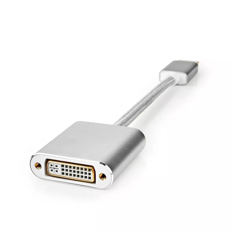 Nedis CCTB37250AL02 videoadapterikaapeli 0,2 m DisplayPort DVI-D hopea