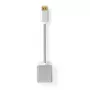 Nedis CCTB37250AL02 videoadapterikaapeli 0,2 m DisplayPort DVI-D hopea
