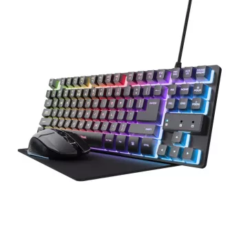 Trust GXT 794 näppäimistö hiiri sisältyy peli USB QWERTZ saksa musta