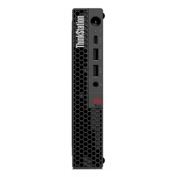 Lenovo ThinkStation P3 Tiny Intel® Core™ i7 i7-14700 64 GB DDR5-SDRAM 1 TB SSD NVIDIA RTX A1000 Windows 11 Pro Mini PC työasema musta