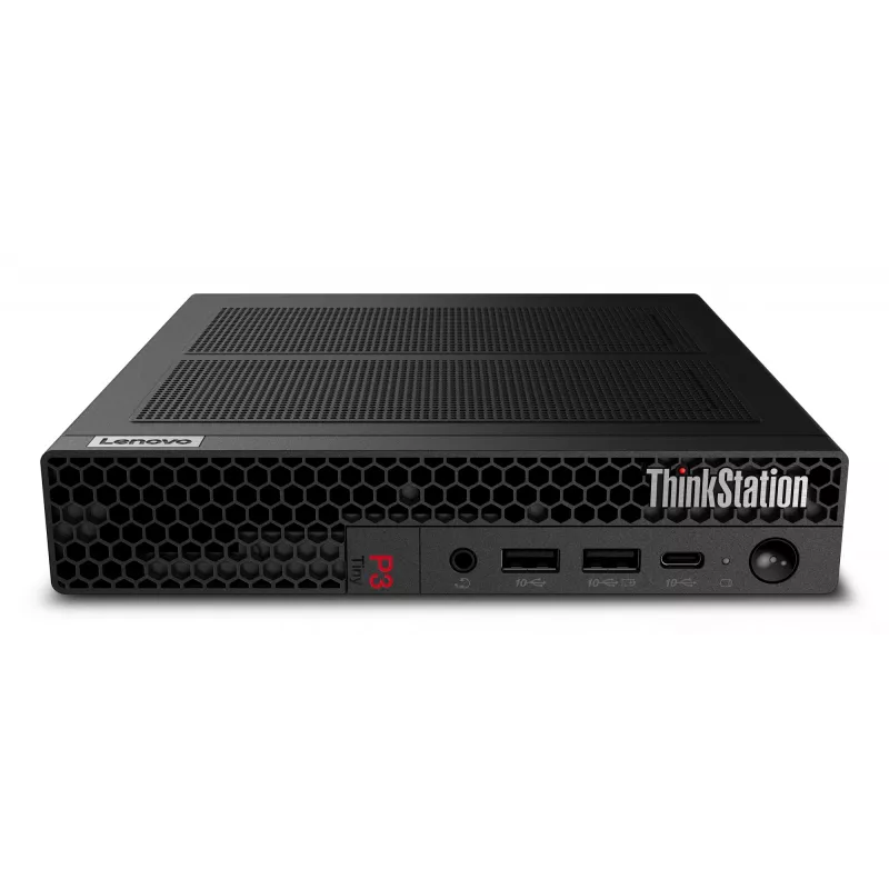 Lenovo ThinkStation P3 Tiny Intel® Core™ i7 i7-14700 64 GB DDR5-SDRAM 1 TB SSD NVIDIA RTX A1000 Windows 11 Pro Mini PC työasema musta