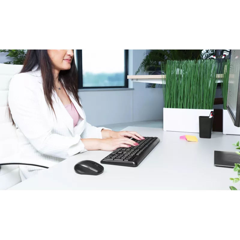 Trust TKM-350 näppäimistö ja hiiri Office RF langaton QWERTZ saksa musta