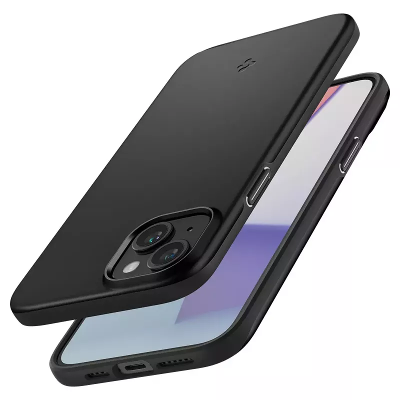 Kotelo Spigen ACS06776 iPhone 15 15,5 cm musta