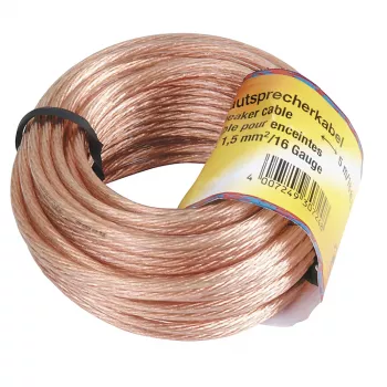 Hama 00205142 audiokaapeli 10 m läpinäkyvä