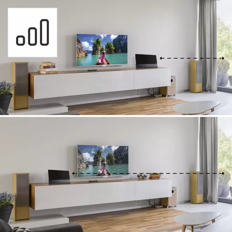 Sisäantenni Hama Premium 00221084 musta 2m USB