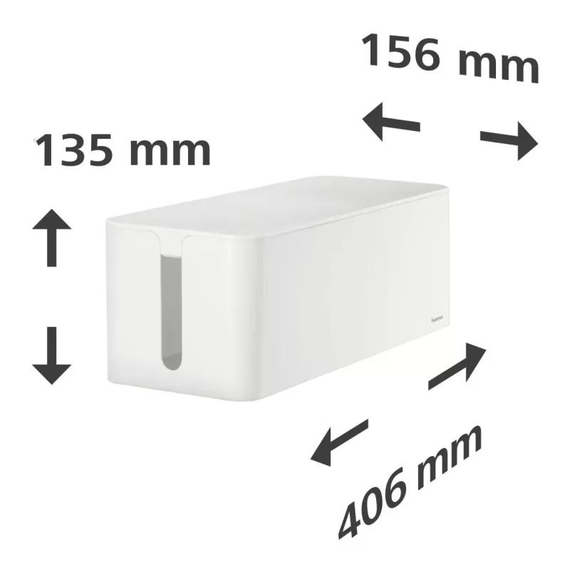 Hama 00221011 kaapelikotelo yleinen kaapelikotelo valkoinen