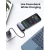Varavirtalähde UGREEN 35338, 5000 mAh, harmaa, kannettava akku älypuhelimille, yhden laitteen lähtö