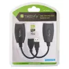 Techly IUSB-EXTENDTY5 USB-jatkolaite Cat.5e/6-kaapelilla enintään 50 m, USB–RJ-45, musta