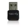 Techly IDATA USB-BLT5 USB Bluetooth 5.0 -sovitin, musta