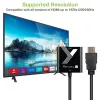 Techly kaapelisovitin muunnin HDMI - VGA musta 0,1 m 1920x1200 60 Hz
