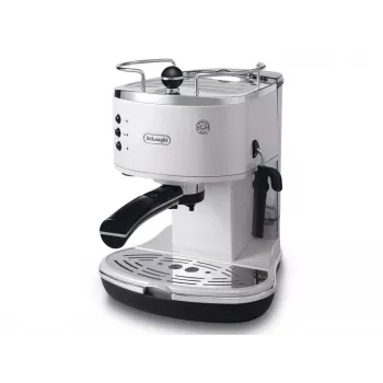 De’Longhi ECO 311.W -espressokeitin — manuaalinen 15 bar, 1,4 l vesisäiliö, 2 kuppia, lämpötilanpito, pöytämalli