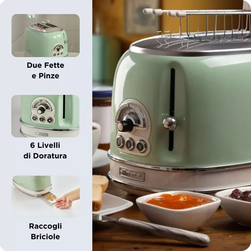 Ariete 0155/04 6 2 viipaletta 810 W vihreä