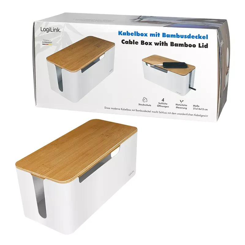 Jakorasia kansi LogiLink KAB0075 bambukansi valkoinen