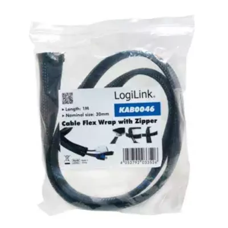 Kaapelinsuojus LogiLink KAB0046 musta