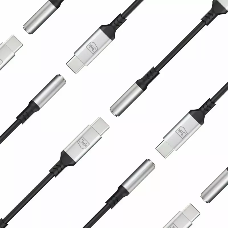 3,5 mm USB-kaapeli 3MK 3,5 mm plugi 1 kpl USB-C - 3,5 mm plugi