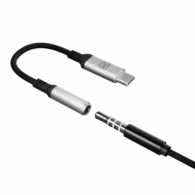 3,5 mm USB-kaapeli 3MK 3,5 mm plugi 1 kpl USB-C - 3,5 mm plugi