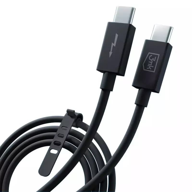 3mk Hyper Thunderbolt 4 Pro -kaapeli, 240 W, 1 m