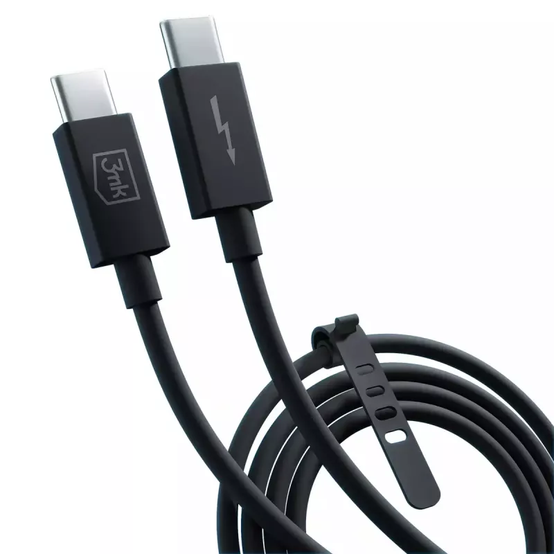 3mk Hyper Thunderbolt 4 Pro -kaapeli, 240 W, 1 m