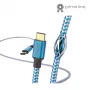Hama Reflective USB-kaapeli USB 2.0 1,5 m USB-C sininen