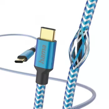 Hama Reflective USB-kaapeli USB 2.0 1,5 m USB-C sininen