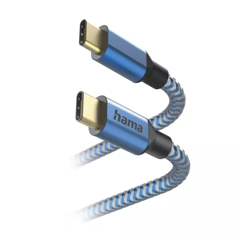 Hama Reflective USB-kaapeli USB 2.0 1,5 m USB-C sininen