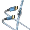 Hama Reflective USB-kaapeli USB 2.0 1,5 m USB-C sininen