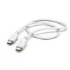 Hama latauskaapeli, USB-C - USB-C, 1,5 m, valkoinen