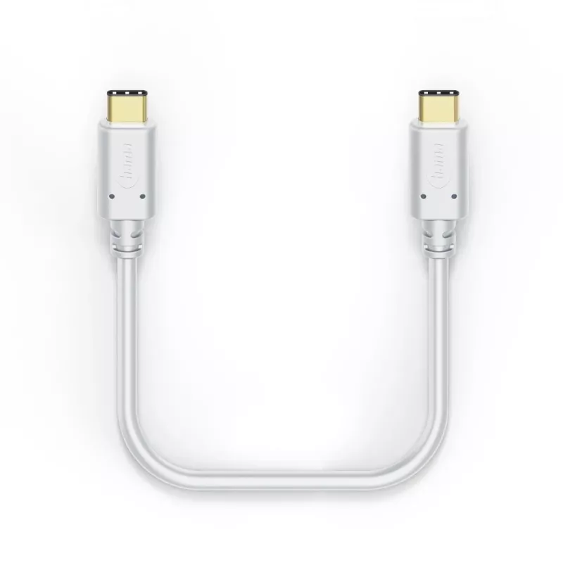 Hama latauskaapeli, USB-C - USB-C, 1,5 m, valkoinen