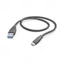 Hama 00201595 USB-kaapeli USB 2.0 1,5 m USB-A USB-C musta