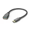 Hama 00201605 USB-kaapeli USB 3.2 Gen 1 (3.1 Gen 1) 0,15 m USB-C USB-A musta
