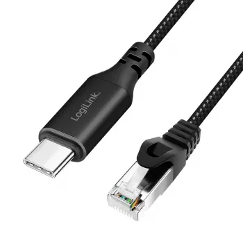 Verkkokaapeli LogiLink CU0412 RJ-45 Cat6 2 m musta
