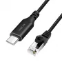 Verkkokaapeli LogiLink CU0413 RJ-45 Cat6 3 m musta