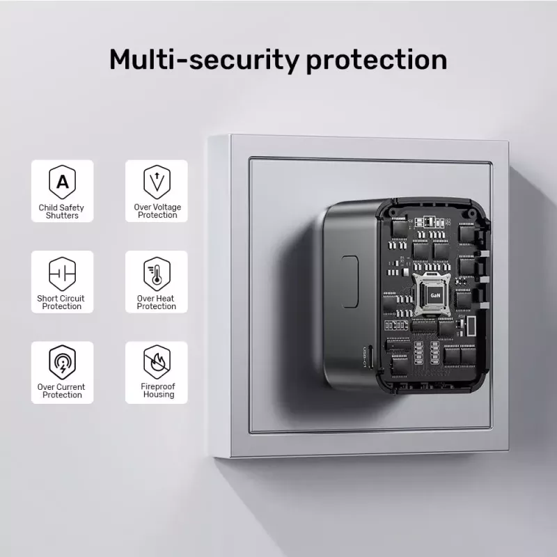 Matka-adapteri UNITEK P1122ABK01 universaali musta Type-C G I