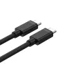 USB-C - USB-C -kaapeli Unitek Y-C477BK01-2M, USB 3.2 Gen 1, 2 m, 5 Gbit/s, PD 60 W, musta