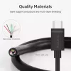 USB-C - USB-C -kaapeli Unitek Y-C477BK01-2M, USB 3.2 Gen 1, 2 m, 5 Gbit/s, PD 60 W, musta
