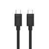 USB-C - USB-C -kaapeli Unitek Y-C477BK01-2M, USB 3.2 Gen 1, 2 m, 5 Gbit/s, PD 60 W, musta