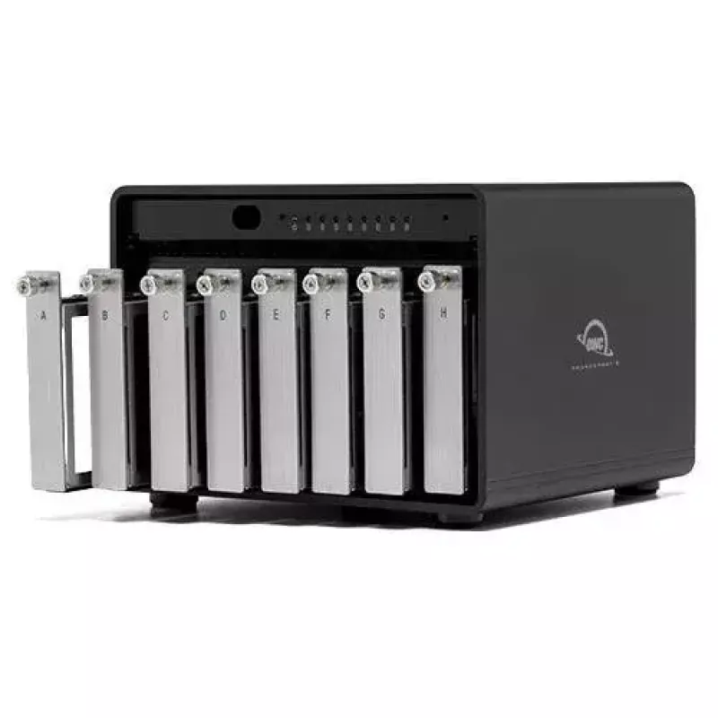 OWC ThunderBay 8 kiintolevyjärjestelmä pöytämalli musta 8 asemaa HDD SSD