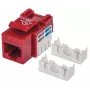 Intellinet Keystone Jack, Cat6, UTP, LSA, punainen