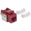 Intellinet Keystone Jack, Cat6, UTP, LSA, punainen