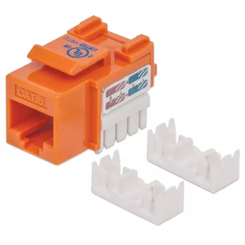 Intellinet Keystone Jack, Cat6, UTP, Punch-down, oranssi
